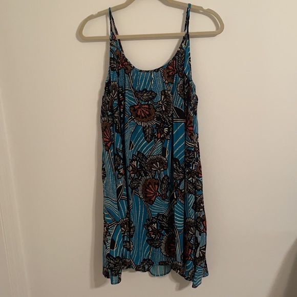 Anthropologie Dresses & Skirts - Anthropologie Deja Plisse Tunic Dress Tropical XS Tassels